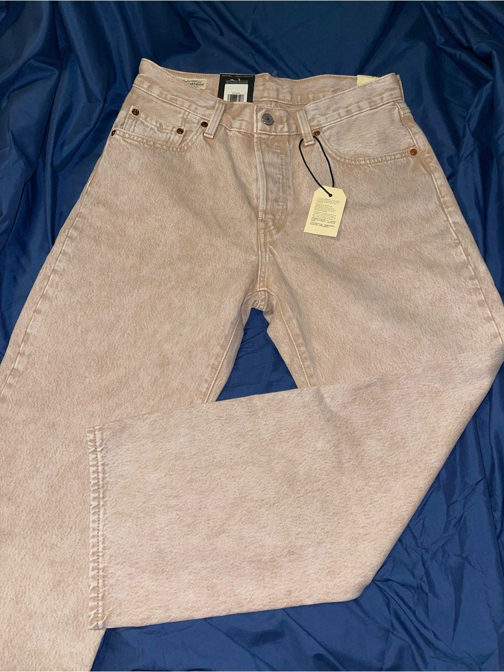 Levi's 501 90’s Ankle Light Pink/Tan blend Jeans
